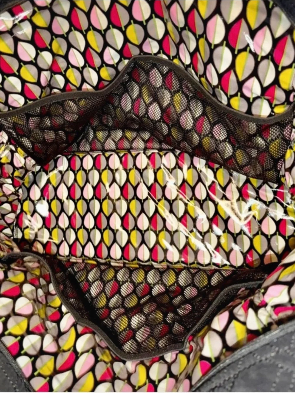 Vera Bradley Black Quilted Tote Bag
